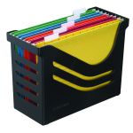 Jamema Recycled Office Box with 5 Suspension Files A4 Black A658026998