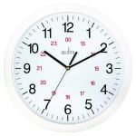 Acctim Metro 24 Hour Plastic Wall Clock 300mm White 21162