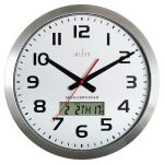 Acctim Meridian Radio Controlled Wall Clock Aluminium 74447