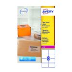 Avery Clear Laser Label 99.1 x 67.7mm 8 Per Sheet (Pack of 200) L7565-25