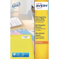 Avery White Mini Laser Labels 46mm x 11.11mm (Pack of 2100) L7656-25