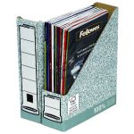 Fellowes Grey/White Bankers Box Premium Magazine File (Pack of 10) 186004