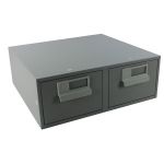 Bisley Card Index Cabinet 152x102mm Double Grey FCB24