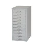 Bisley 10 Drawer A4 Cabinet Grey H2910NL-073