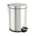 Stainless Steel Pedal Bin 5 Litre Silver VOW/PB.05