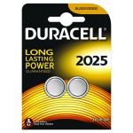Duracell DL2025 3V Lithium Button Battery (Pack of 2) 75072667
