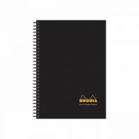 Rhodia Black A5 Wirebound Business Book (Pack of 3) 119233C