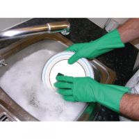 Shield Household Rubber Medium Gloves Green GR03