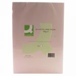 Q-Connect Pink Coloured A4 Copier Paper 80gsm Ream (Pack of 500)