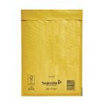 Mail Lite Bubble Lined Size D/1 180x260mm Gold Postal Bag (Pack of 100) MLGD/1