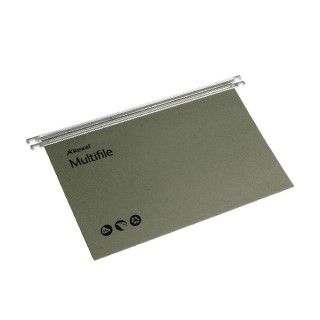 Rexel Multifile Suspension File V Base 15mm Foolscap Green (Pack of 50) 78008