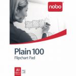 Nobo Plain Flipchart Pad A1 100 Sheet (Pack of 2) 34633681