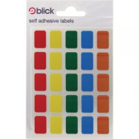 Blick Assorted Coloured Labels in Bags 12x18mm (Pack of 2400) RS006251