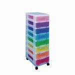 Really Useful Multicoloured Storage Tower With 8 Drawers DT1007