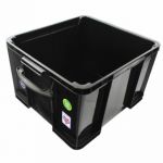 Really Useful Black 42L Recycled Plastic Storage Box 42Black R