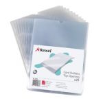 Rexel Card Holders Polypropylene A5 Clear (Pack of 25) 12093