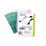 Rexel Pockets Reinforced Polypropylene Clear (Pack of 100) CKP/A4  12265