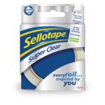 Sellotape Super Clear Tape 24mm x 50m (Pack of 6) 1569087