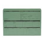Custom Forms Personnel Wallet Green (Pack of 50) PWG01