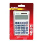 Sharp Silver 8-Digit Hand Held Pocket Calculator EL240SAB