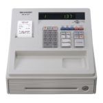 Sharp XE-A137 Cash Register White XEA137WH