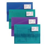 Snopake PolyPlus Electra Wallet A4 Assorted (Pack of 5) 11756