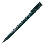 Staedtler Lumocolour Universal Pen Permanent Superfine Black (Pack of 10) 313-9