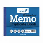 Silvine Carbonless Triplicate Memo Book 102x127mm (Pack of 5) 707