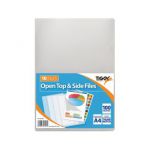 Tiger Open Top And Side Clear A4 Files (Pack of 200) 301569