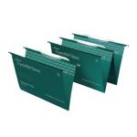Rexel Crystalfile Classic Suspension File with Crystal Links Foolscap Green (Pack of 50) 3000030
