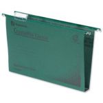 Rexel Crystalfile Classic Suspension File 50mm Foolscap Green (Pack of 50) 71750