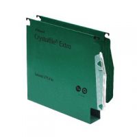 Rexel Crystalfile Classic 50mm Lateral File Manilla 500 Sheet Green (Pack of 50) 71762