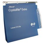 Rexel Crystalfile Extra 50mm Lateral File 500 Sheet Blue (Pack of 25) 71765