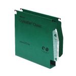 Rexel CrystalFile Classic 30mm Lateral File Manilla 300 Sheet Green (Pack of 50) 78654