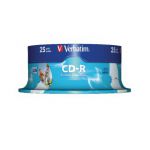 Verbatim Crystal 700MB Slim Case CD-R (Pack of 25) 43322