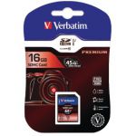 Verbatim Secure Digital High Capacity Memory Card SDHC 16GB Class 10 43962