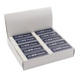 White Pencil Erasers (Pack of 20) WX01696