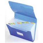 Multipart Expanding File A4 13 Compartment With Tabs Blue