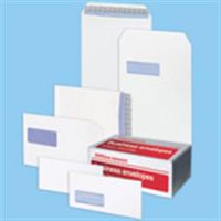 Premium Sure-Seal Envelopes Windowed White Peel and Seal DL 110 x 220mm Pack of 500