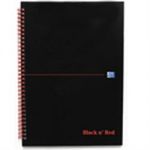 Oxford Black And Red Meeting Book A5 Feint Narrow Ruled