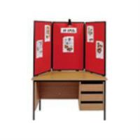 Single Deck Display System 3 Panel Red