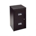 A4 Home Office Filing Cabinet 2 Drawer Black