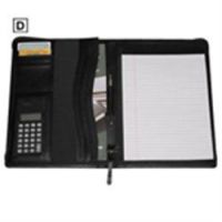 Masters Zip Around Conference Folder with Calculator A4
