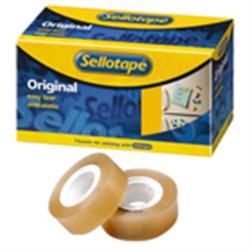 Sellotape Original Clear Small Core Tape 19mm x 33m