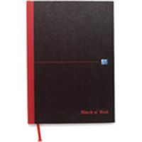 Black n Red Recycled Wirebound Polypropylene Book A5 Feint-Margin-Perforated 140 Pages
