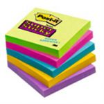 Post-it Super Sticky Ultra Colour Notes 100 x 100mm Ruled