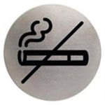 Sign No Smoking Stainless Steel