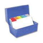 8X5 Card Index Box Blue