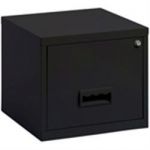 1 Drawer A4 Filing Cabinet - Black 40W x 40D x 36H cm